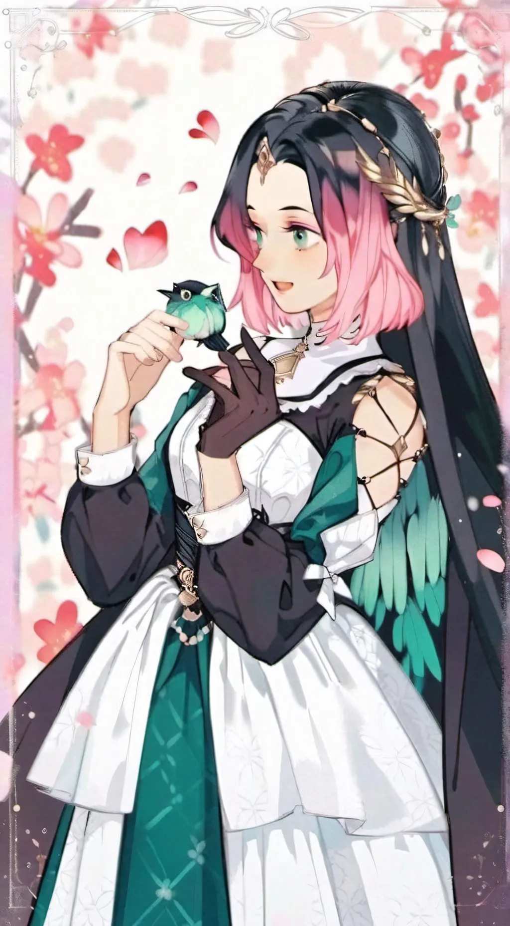 ai character: hija de Obanay  background