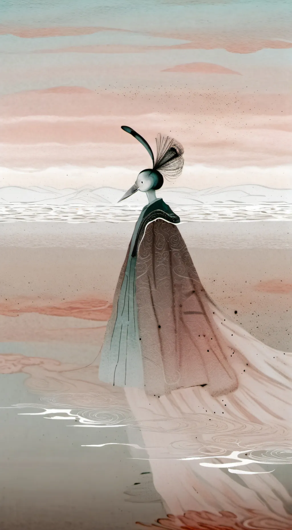 ai character: Сканорве background