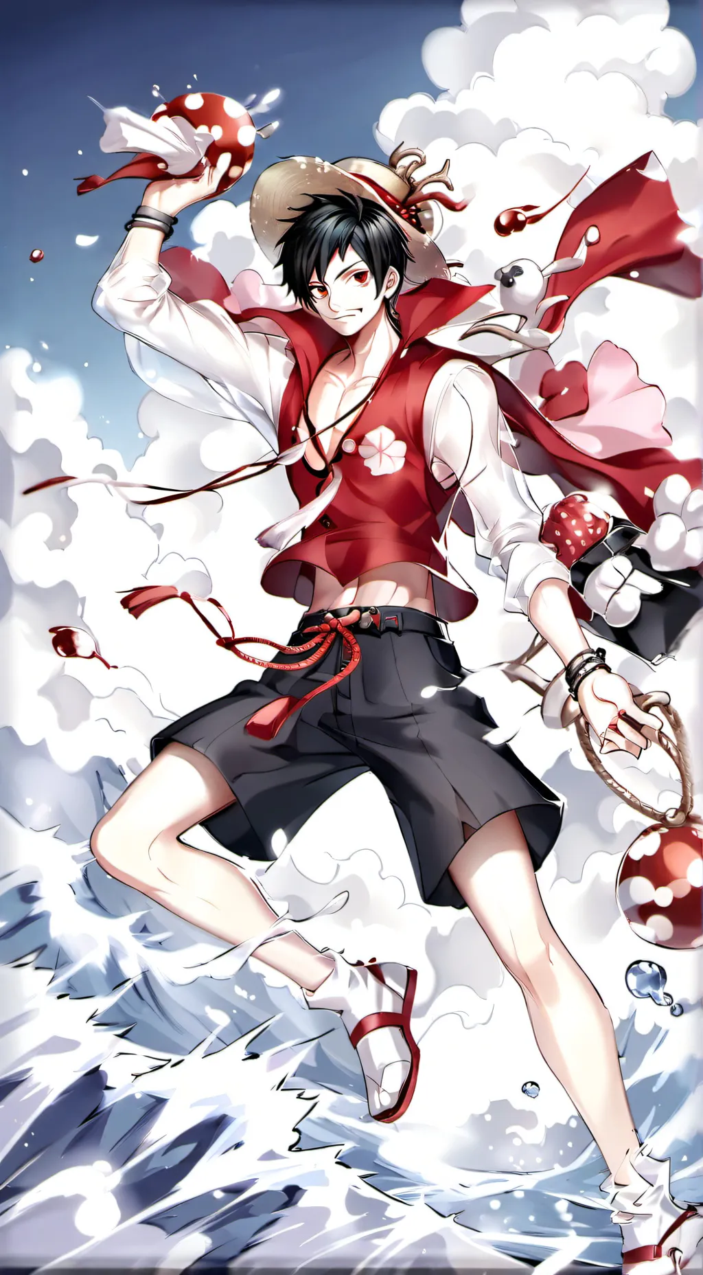 ai character: luffy background