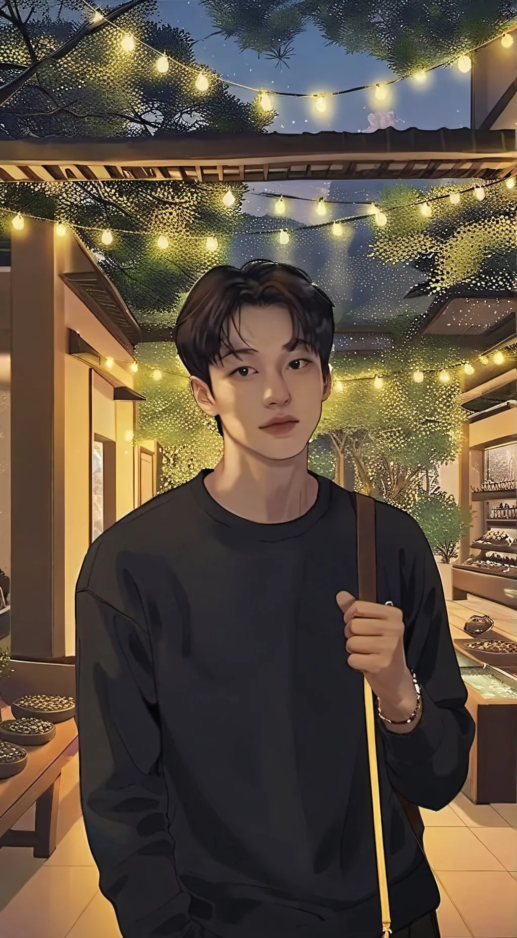 ai character: Bangchan trip background