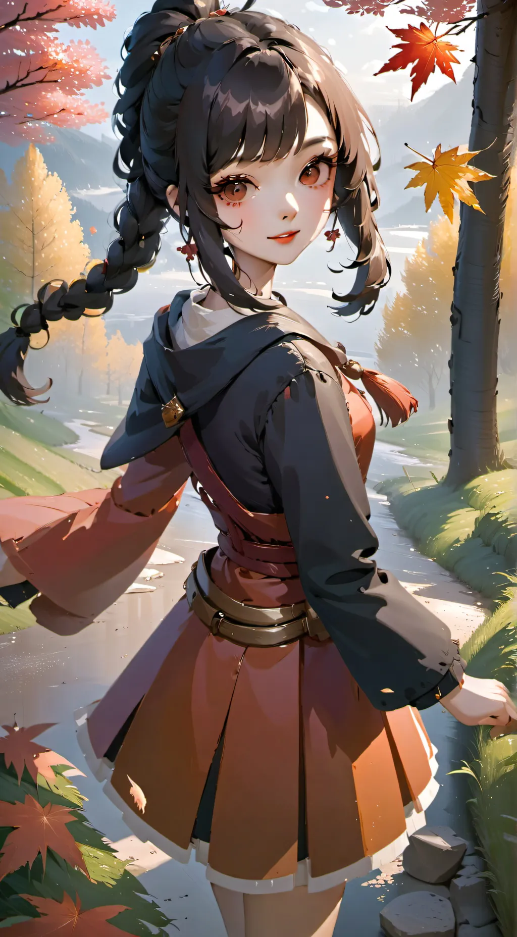 ai character: Maple background