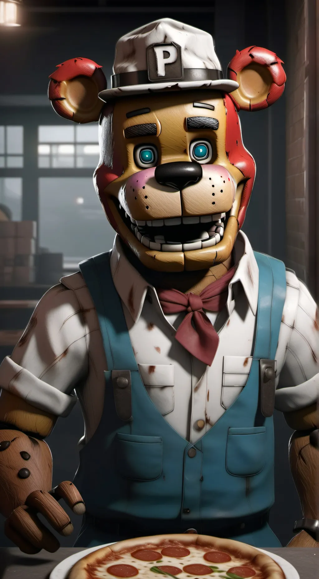 ai character: Fnaf ucn background