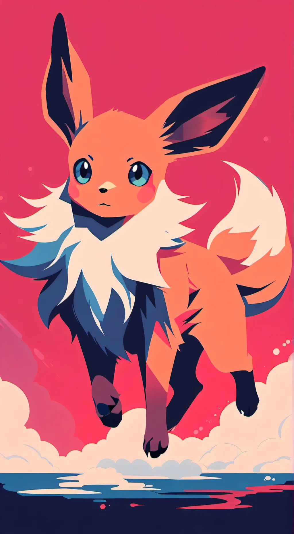 ai character: Let’s go Eevee  background