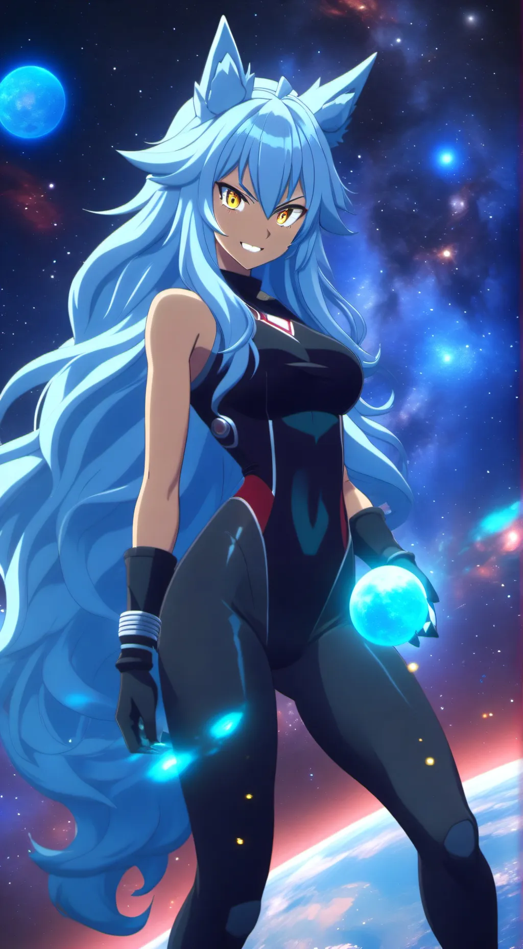 ai character: Inari Okami  background