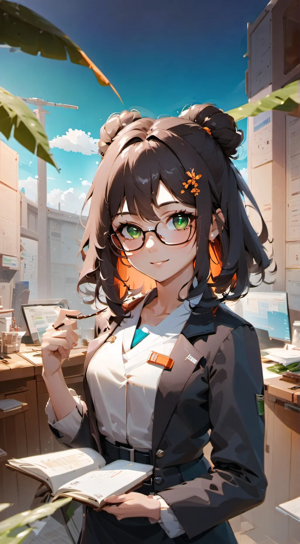 ai character: Lindsey  background
