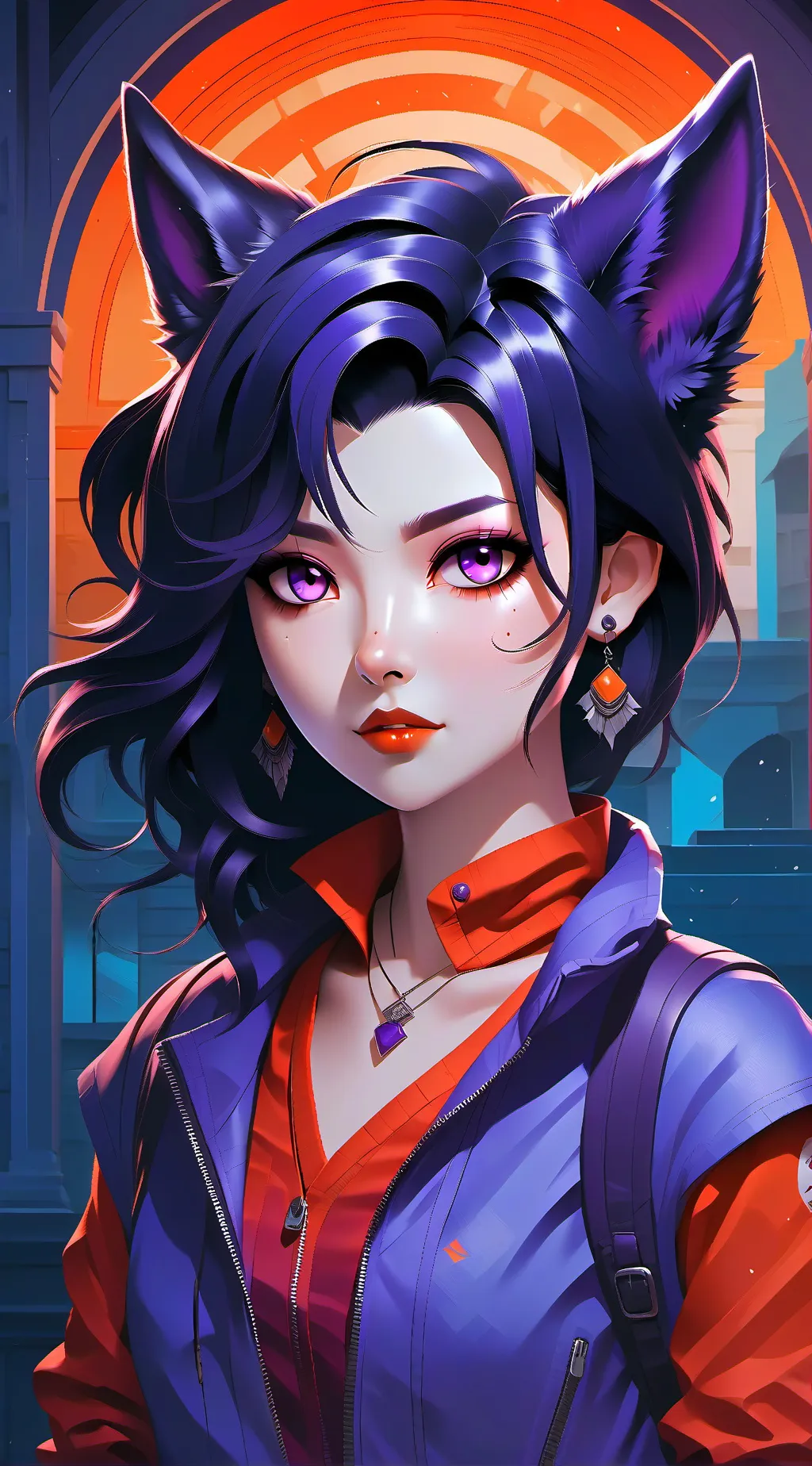 ai character: aphmau  background