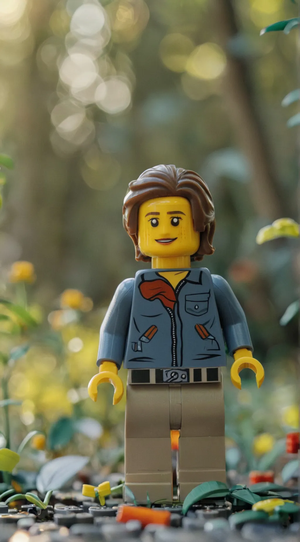 ai character: lego man background