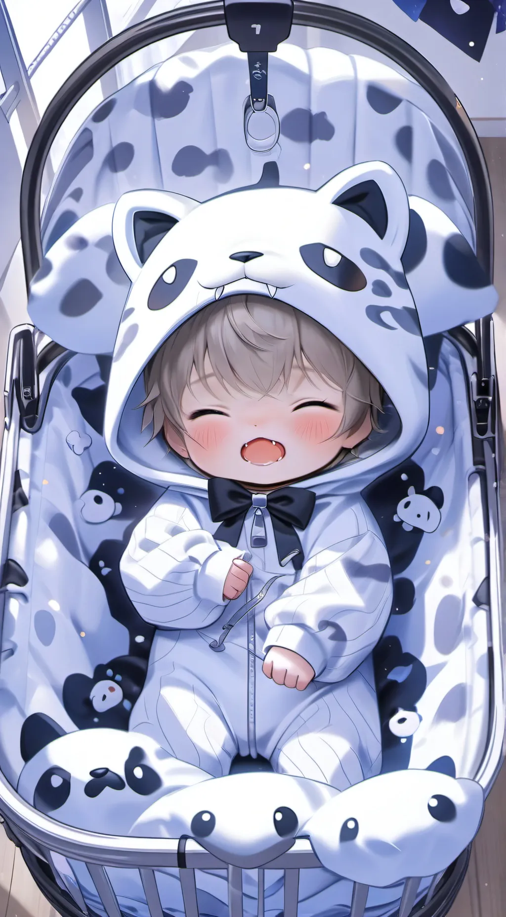 ai character: Smilodon baby life background