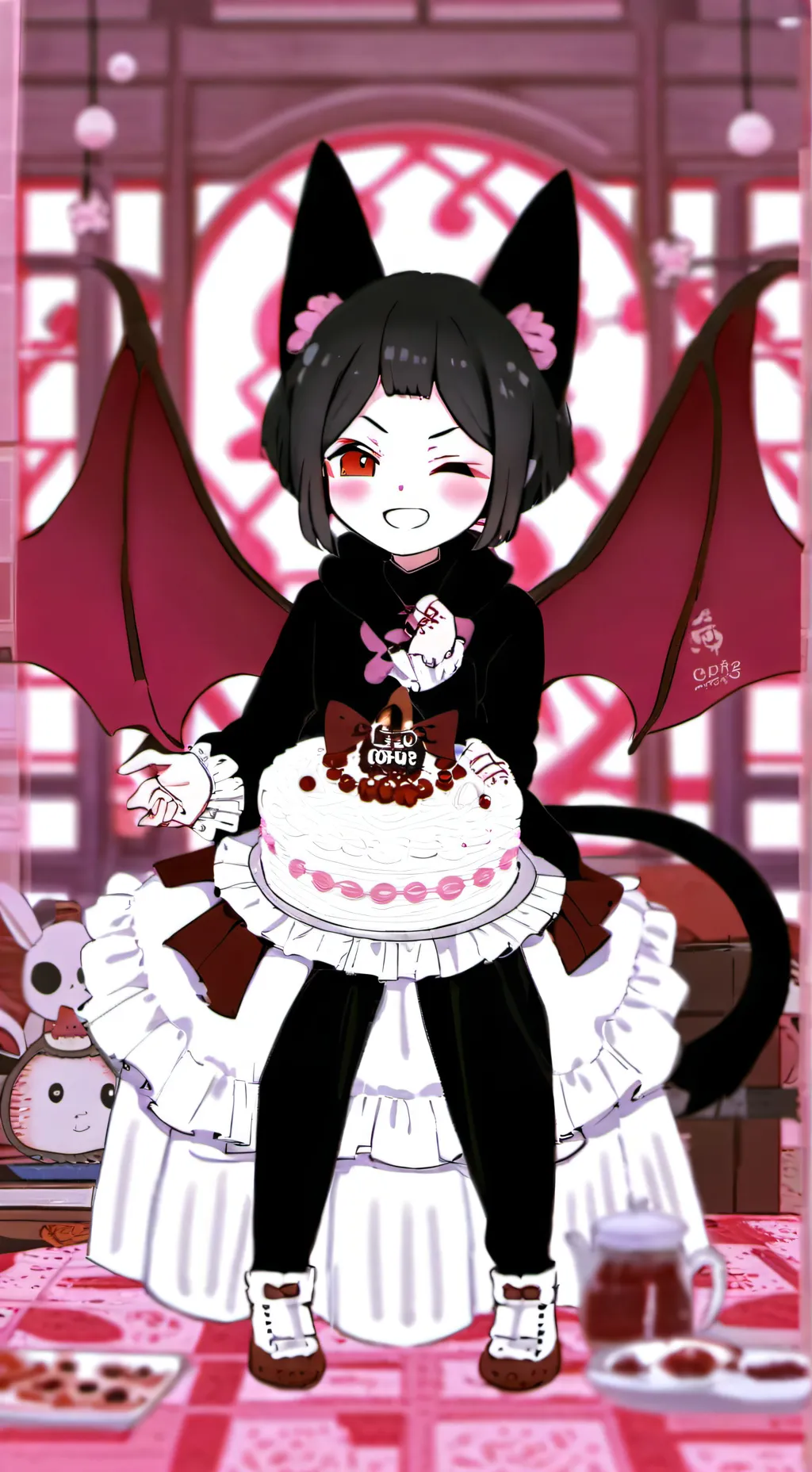 ai character: [},*KUROMII!!*{] background