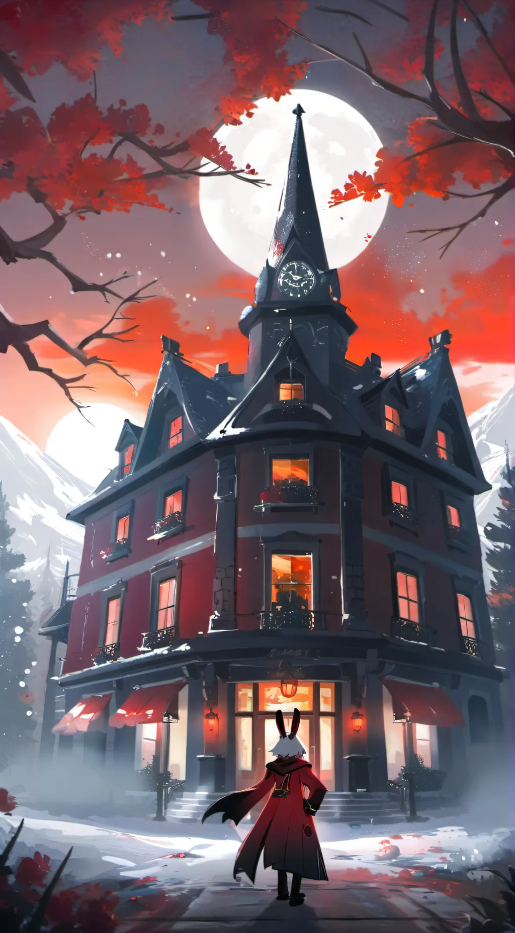 ai character: Hazbin Hotel background