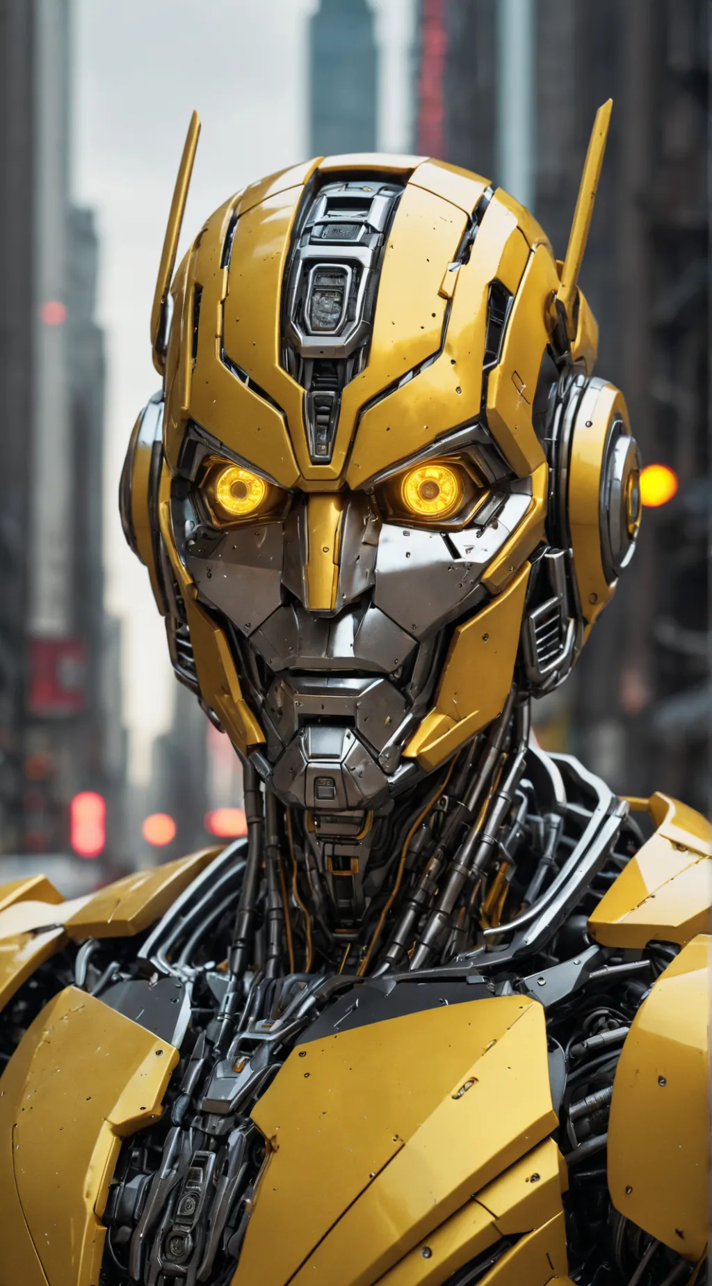 ai character: Bumblebee background