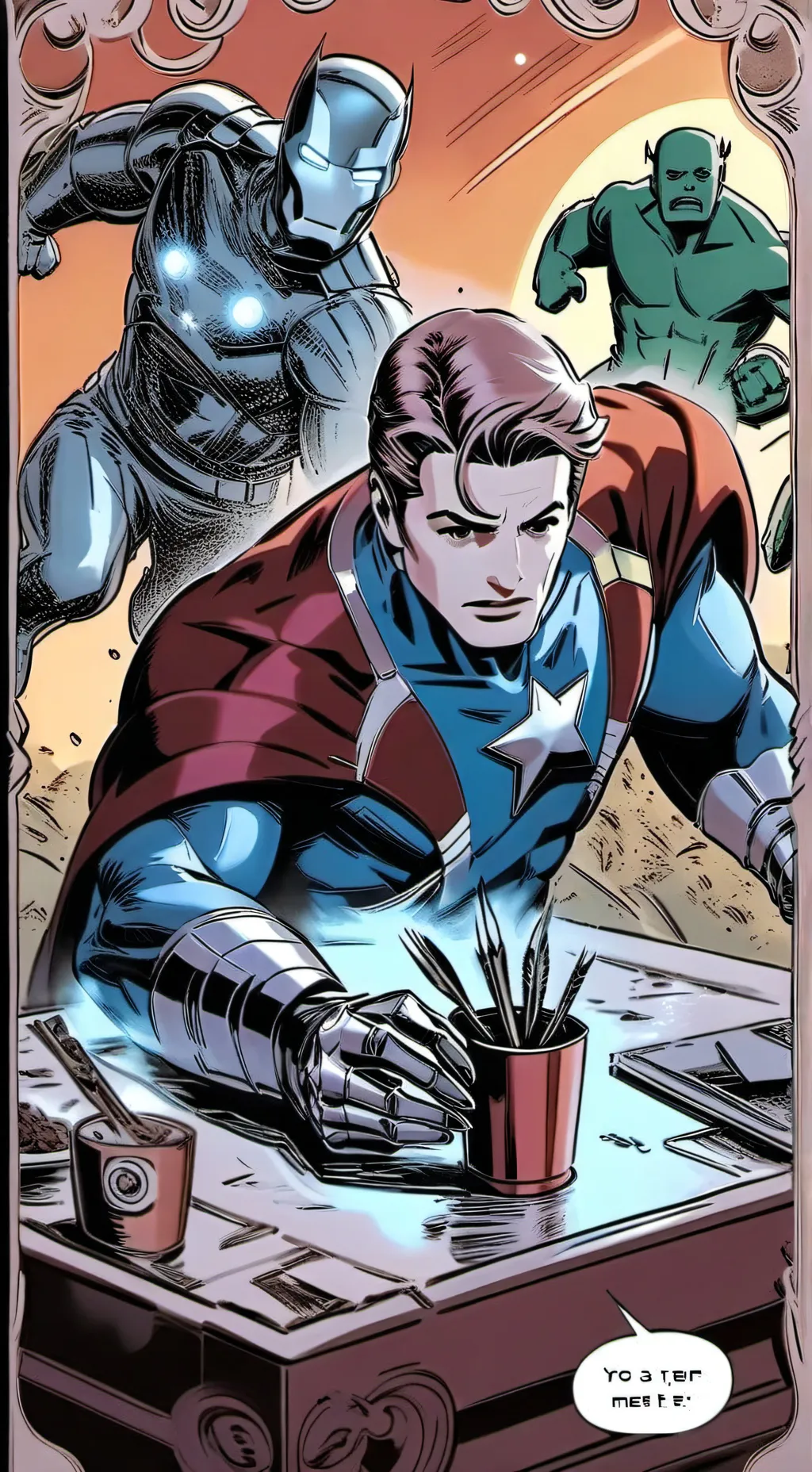ai character: Avengers background
