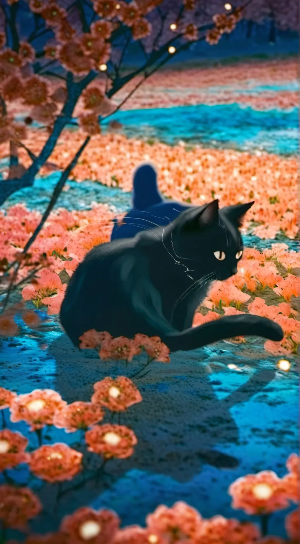 ai character: eri mah cat background