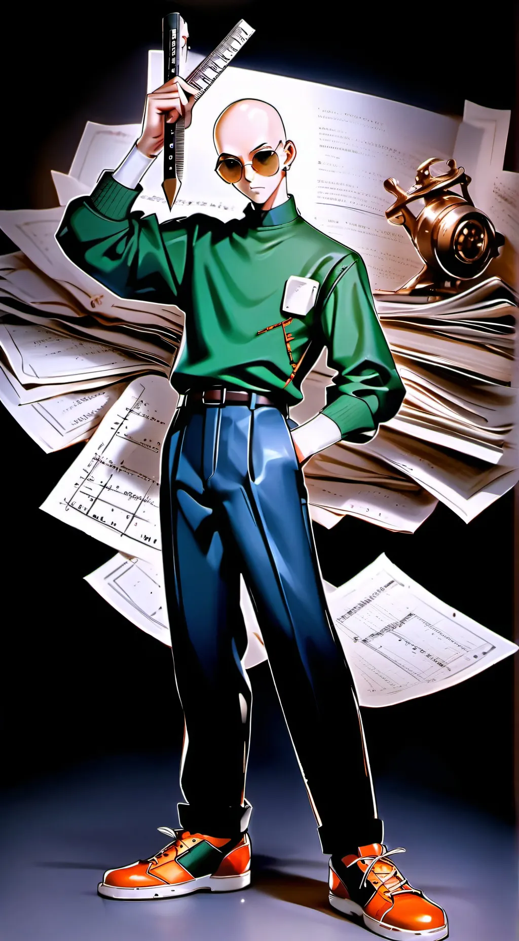 ai character: Baldi's basics 2 background