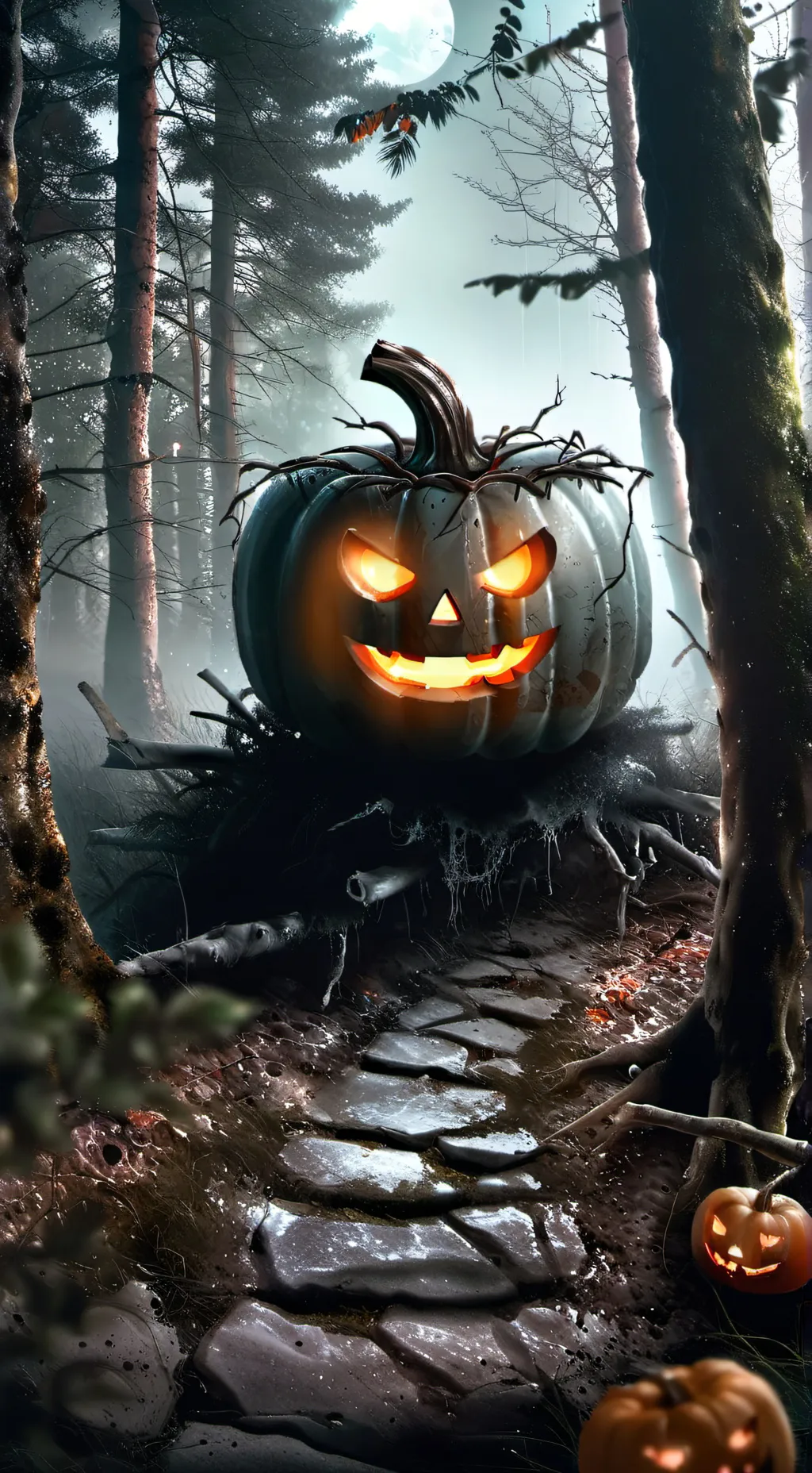 ai character: CH Halloween 🎃👻🍬 background