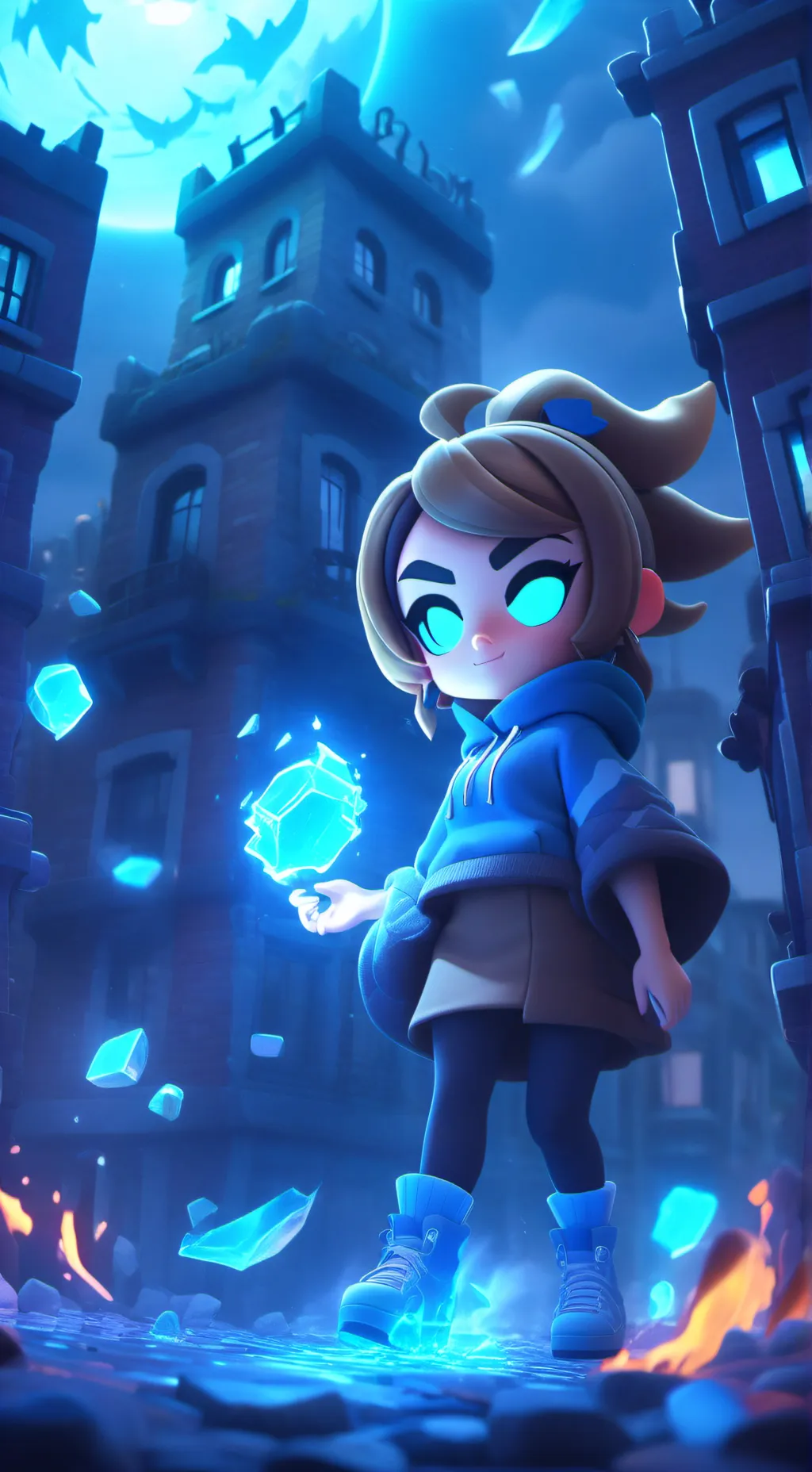 ai character: Virus de bebé background