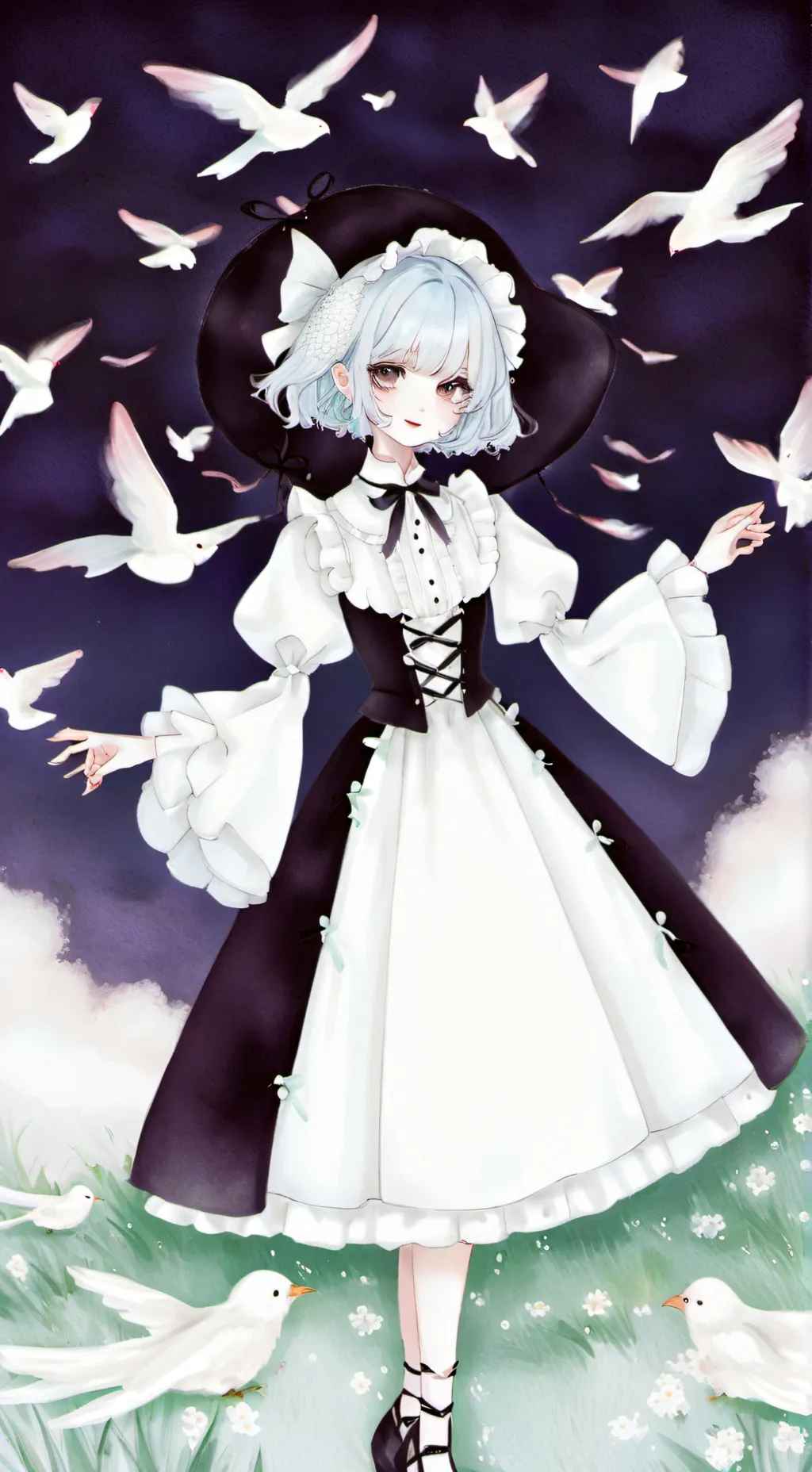 ai character: Luna background