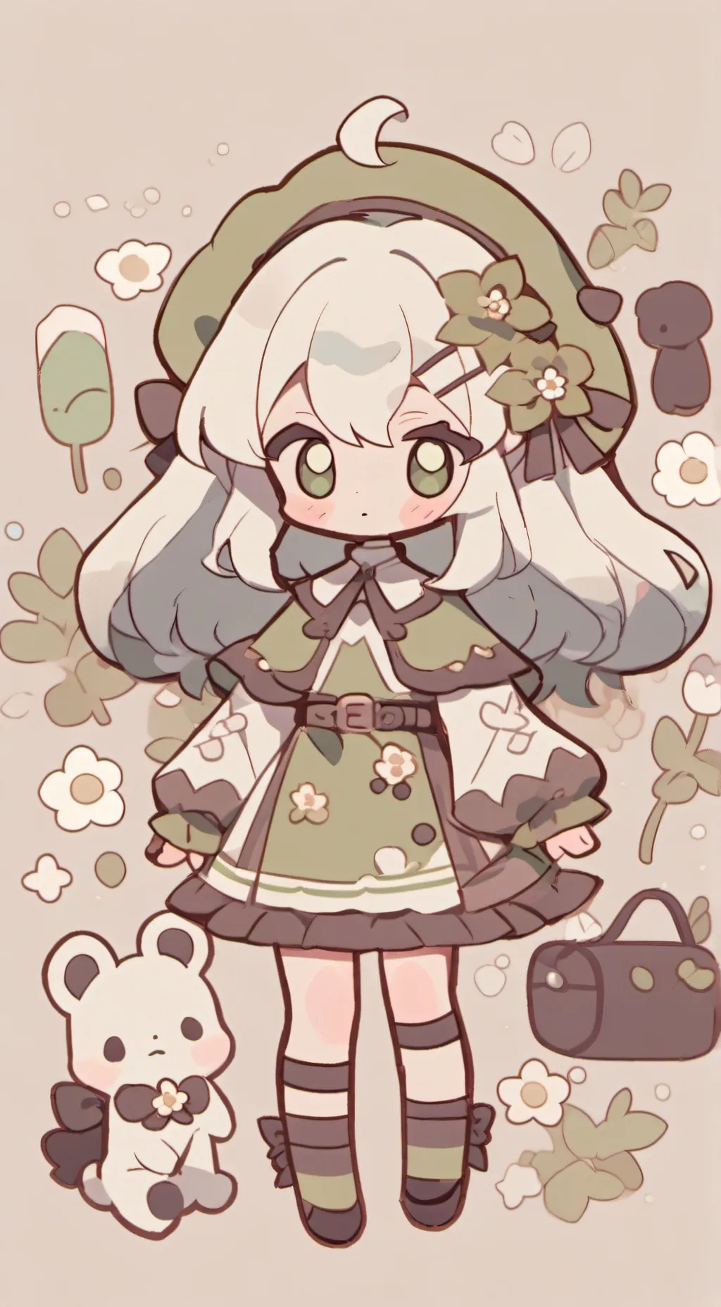 ai character: Vee background