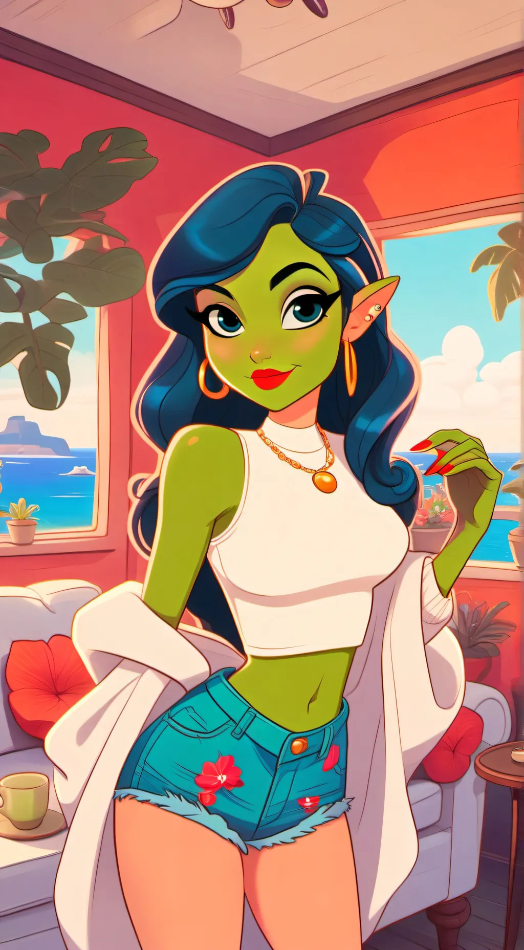 ai character: Alien👽 background
