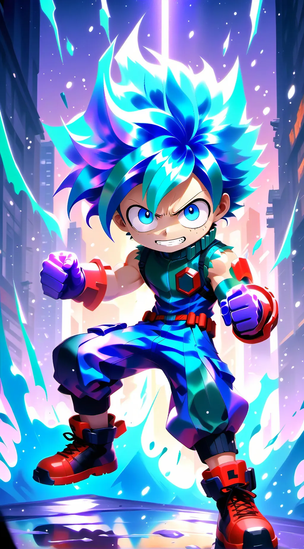 ai character: mha ochaco con**** background