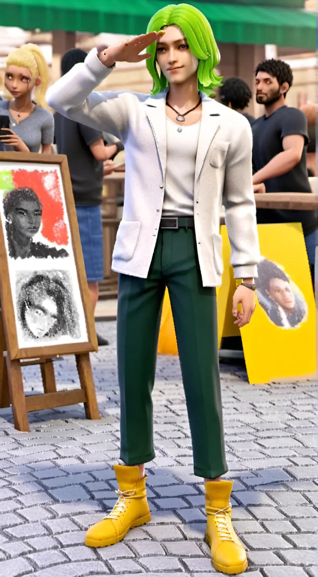 ai character: leugky ah background