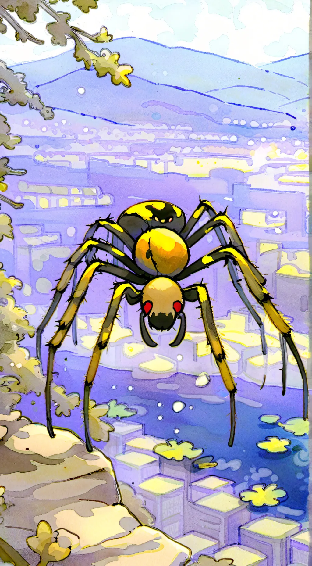 ai character: your pet spider background