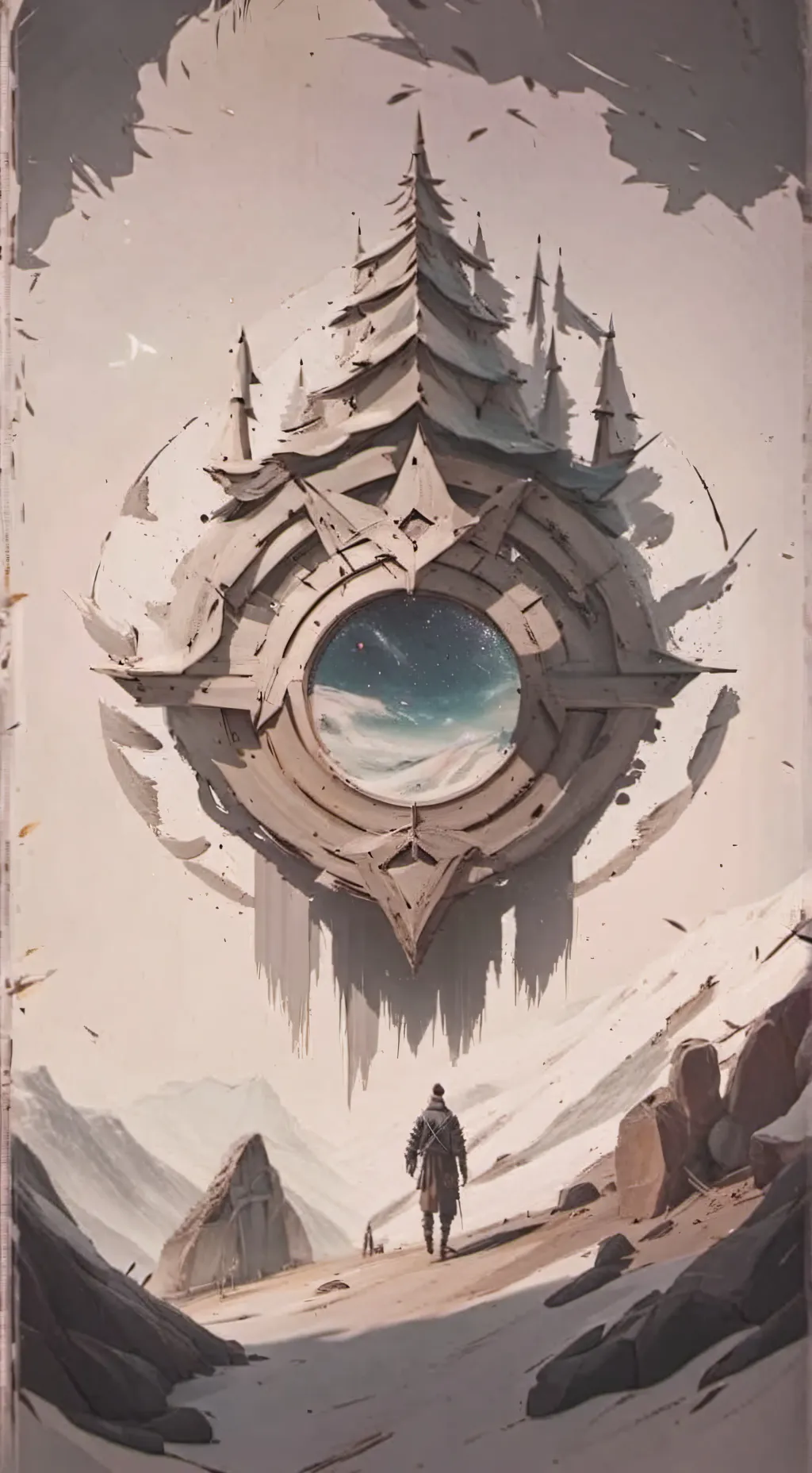 ai character: Weird portal background