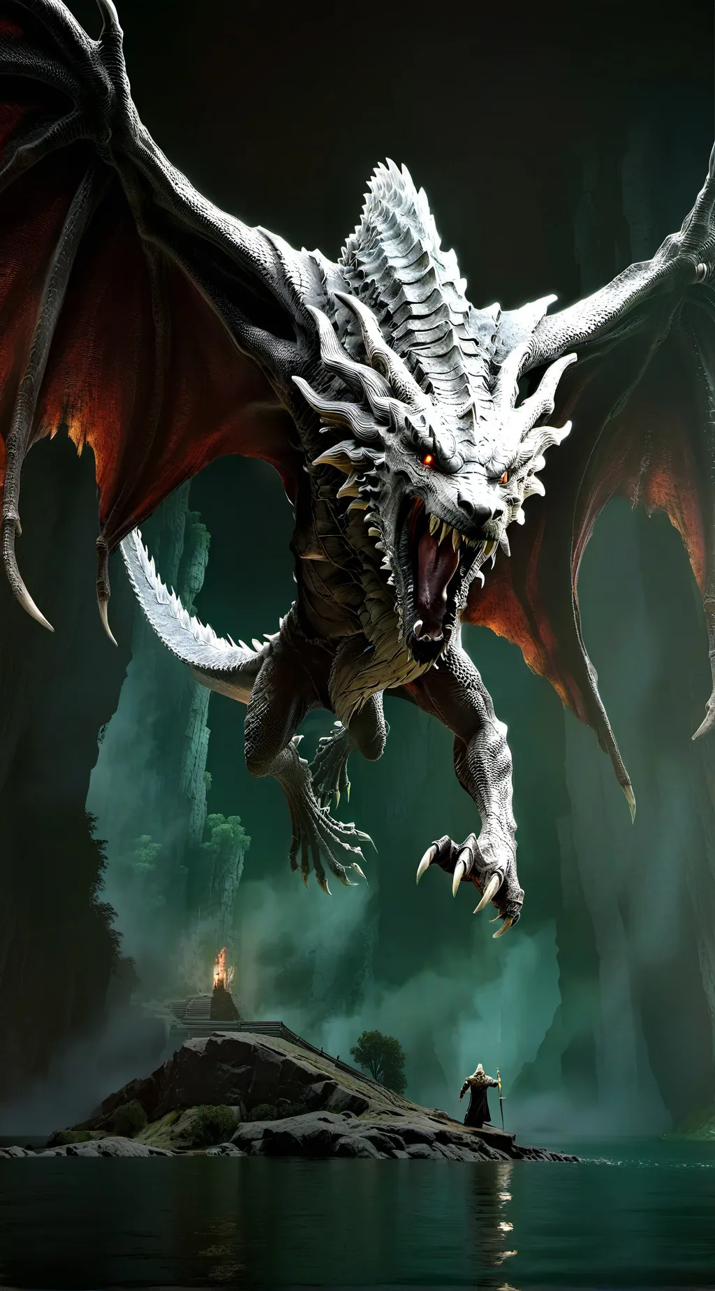 ai character: Battle dragon background