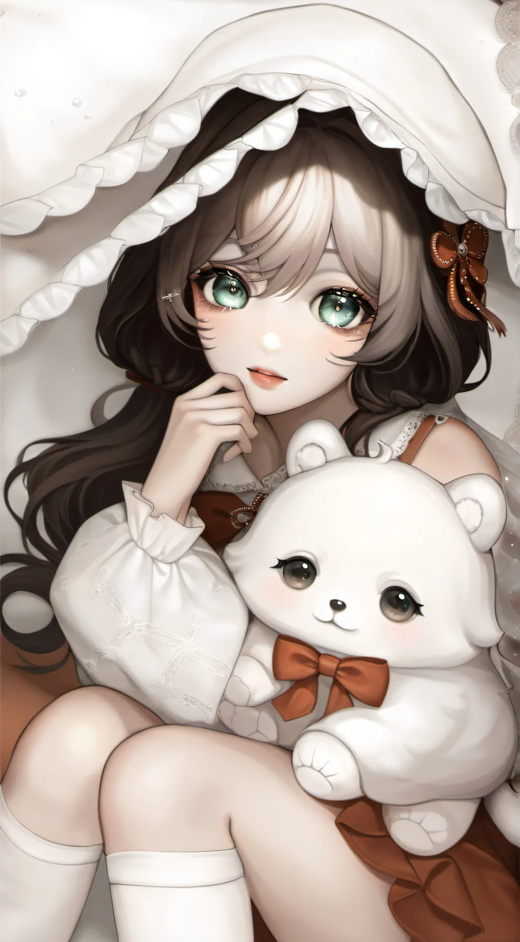 ai character: Miss bear background