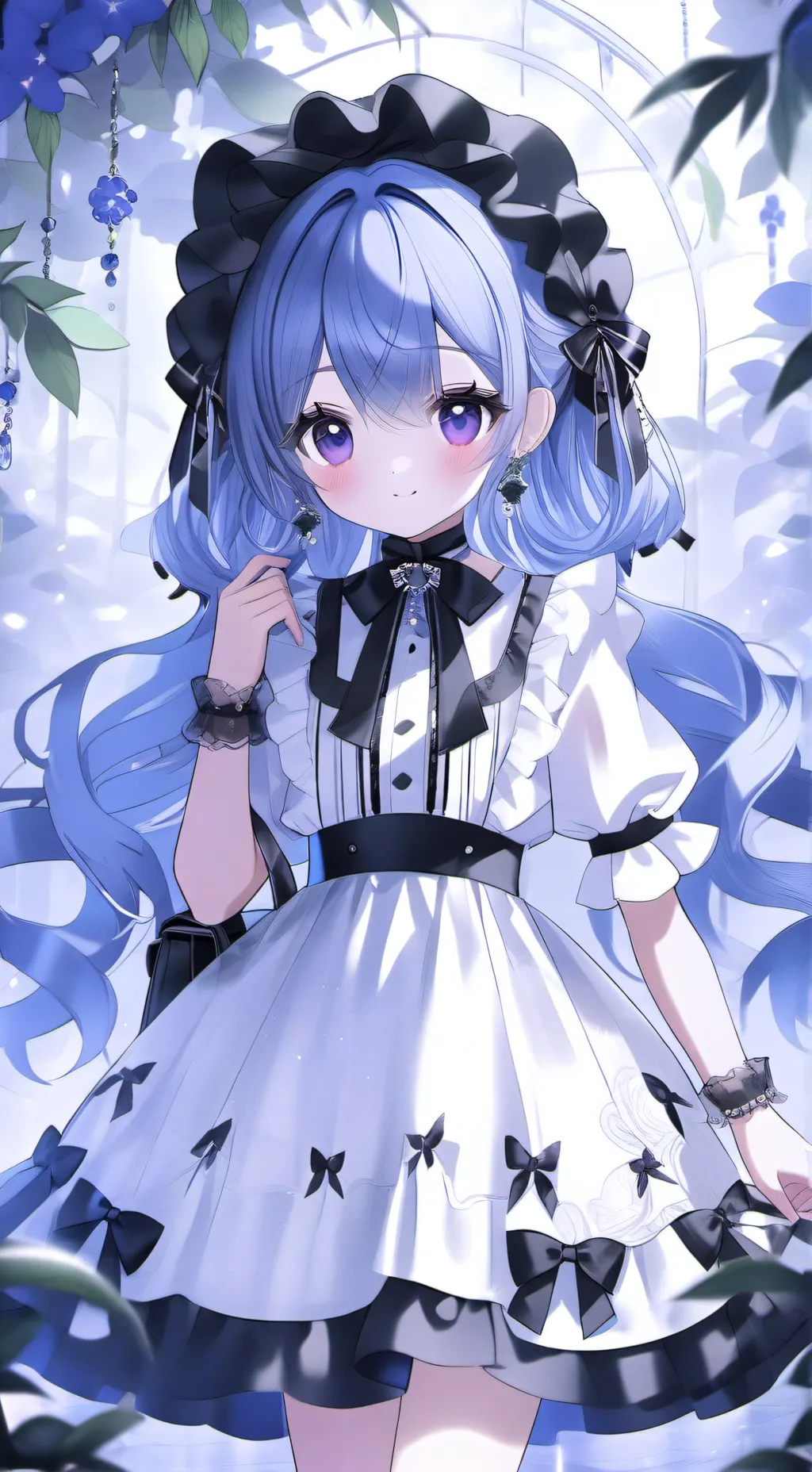 ai character: MHA forest background