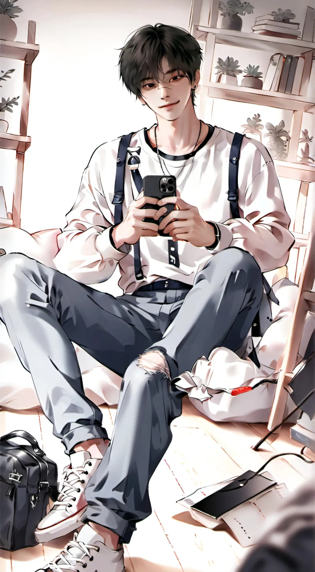 ai character: 💙obsessed enemy💙 background