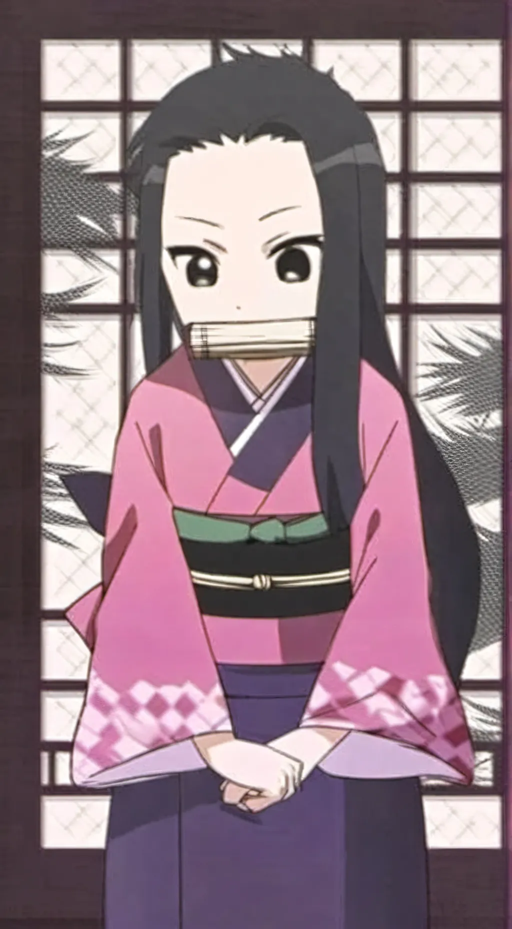 ai character: nezuko background