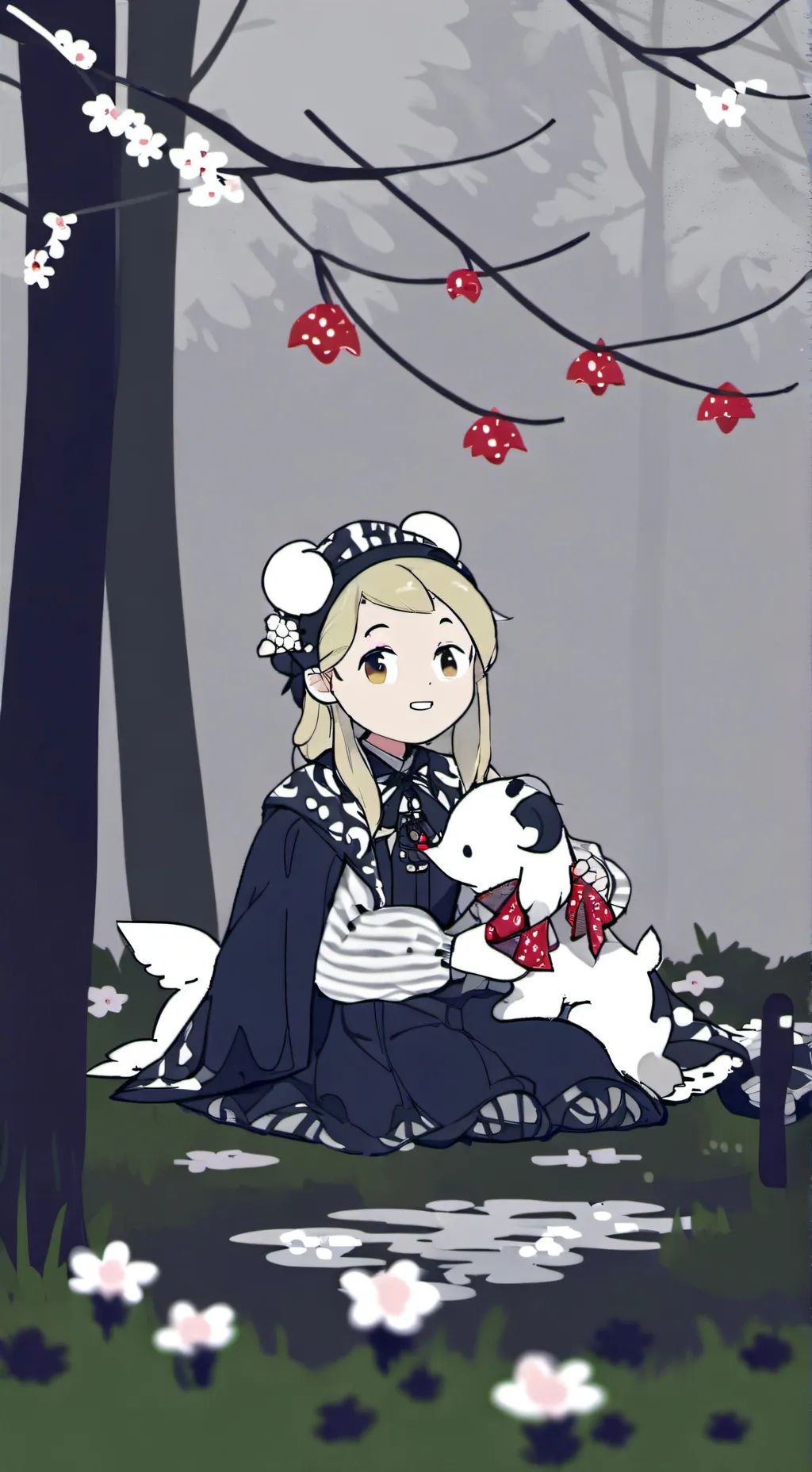 ai character: Watching starbuck background