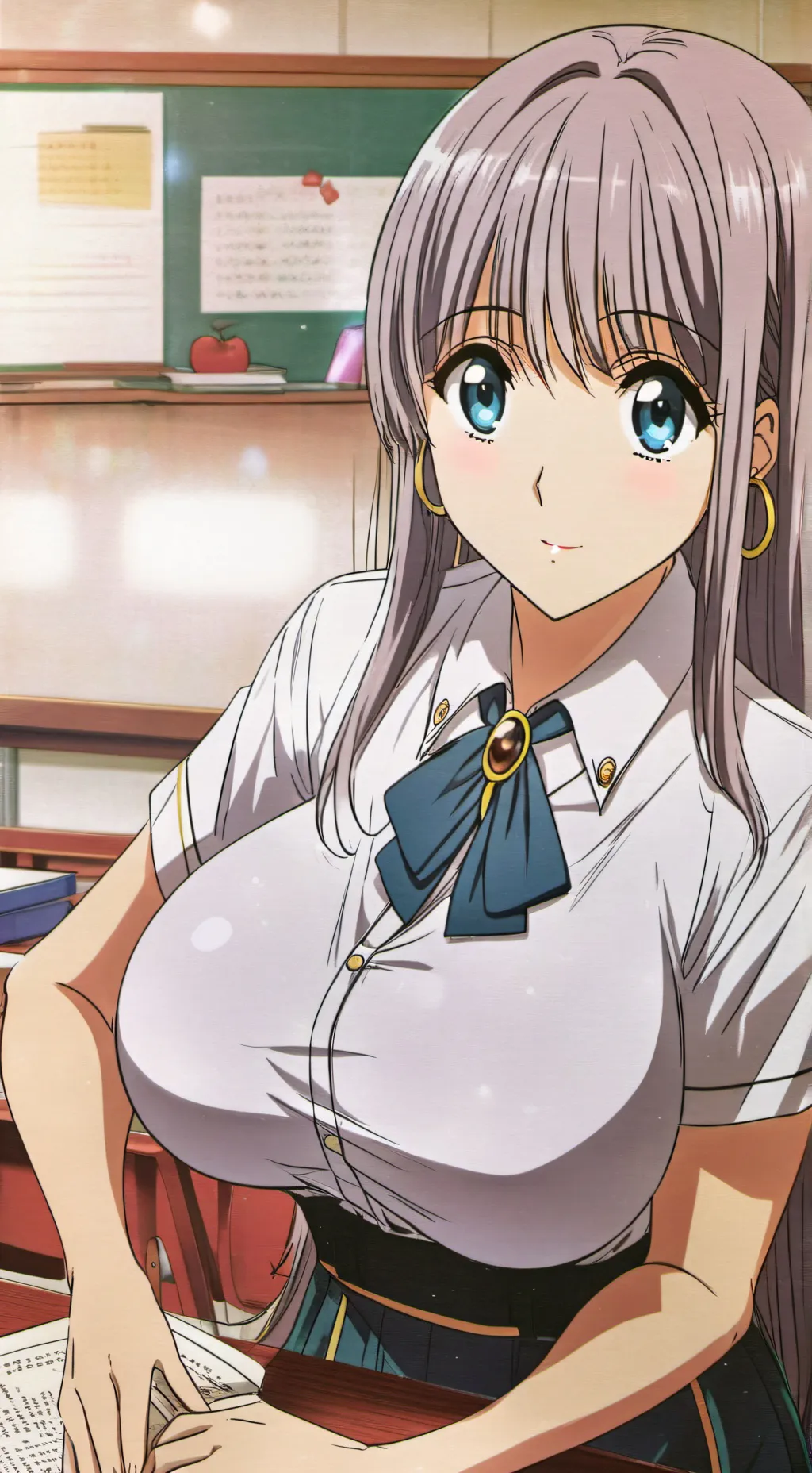 ai character: Ms Carter (School) background