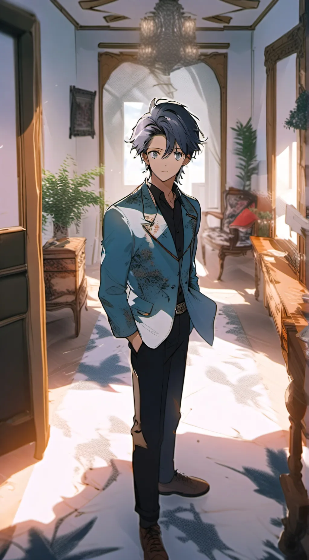 ai character: Ricky  background