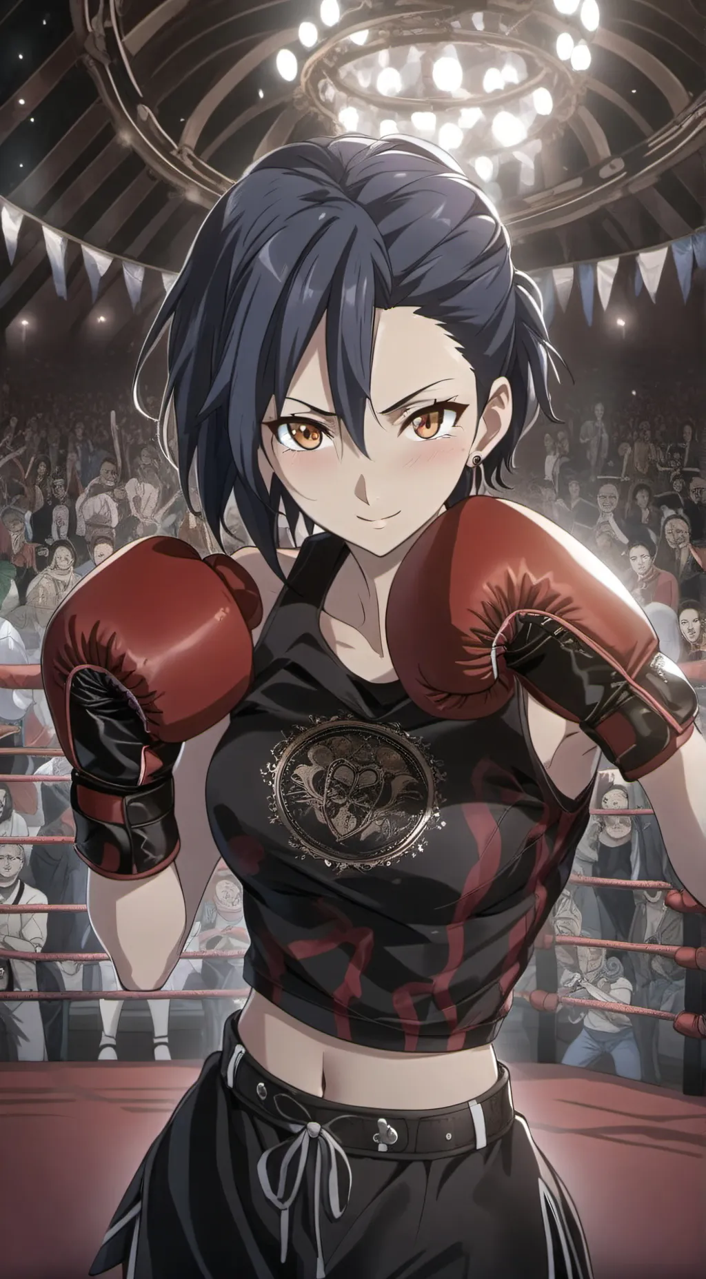 ai character: Justine Harper  background