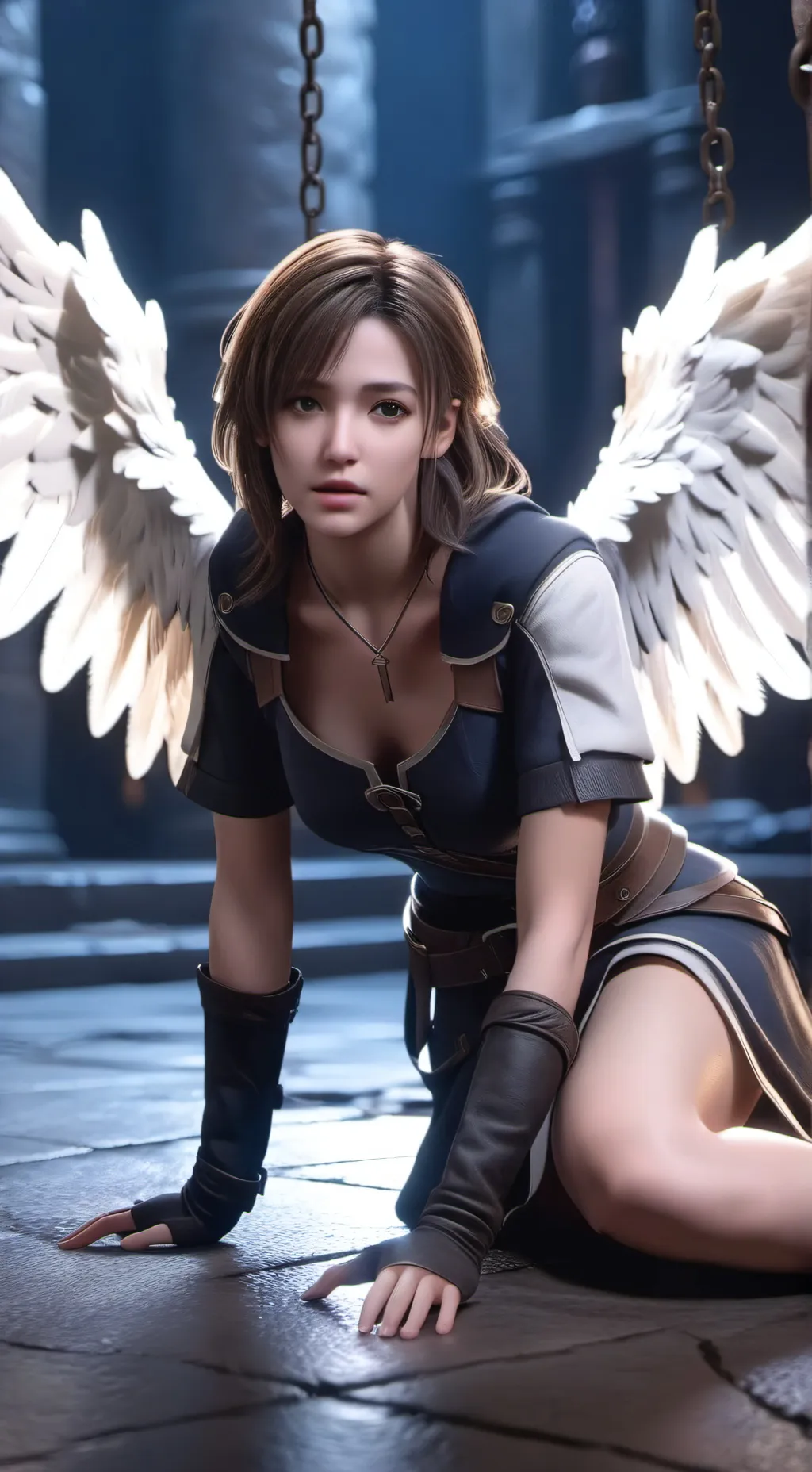 ai character: Angel Trial  background