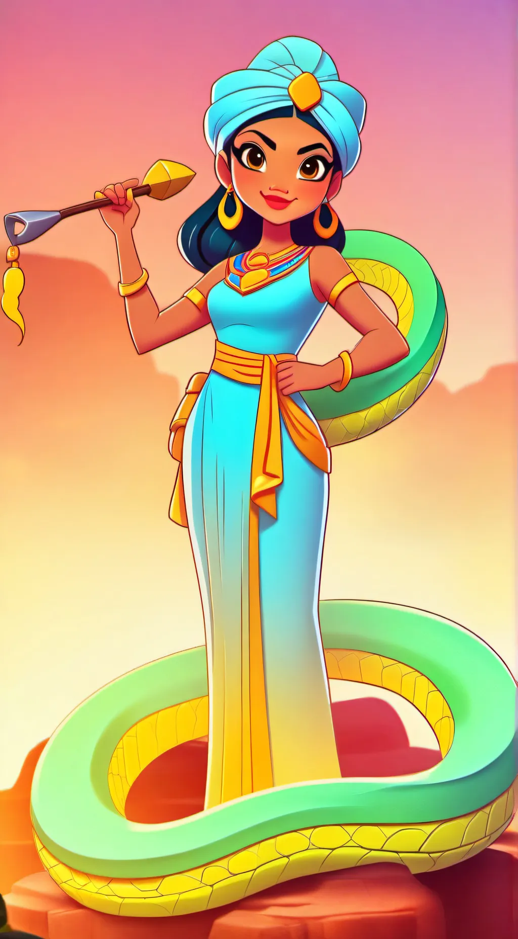 ai character: Laya Snake Tf background