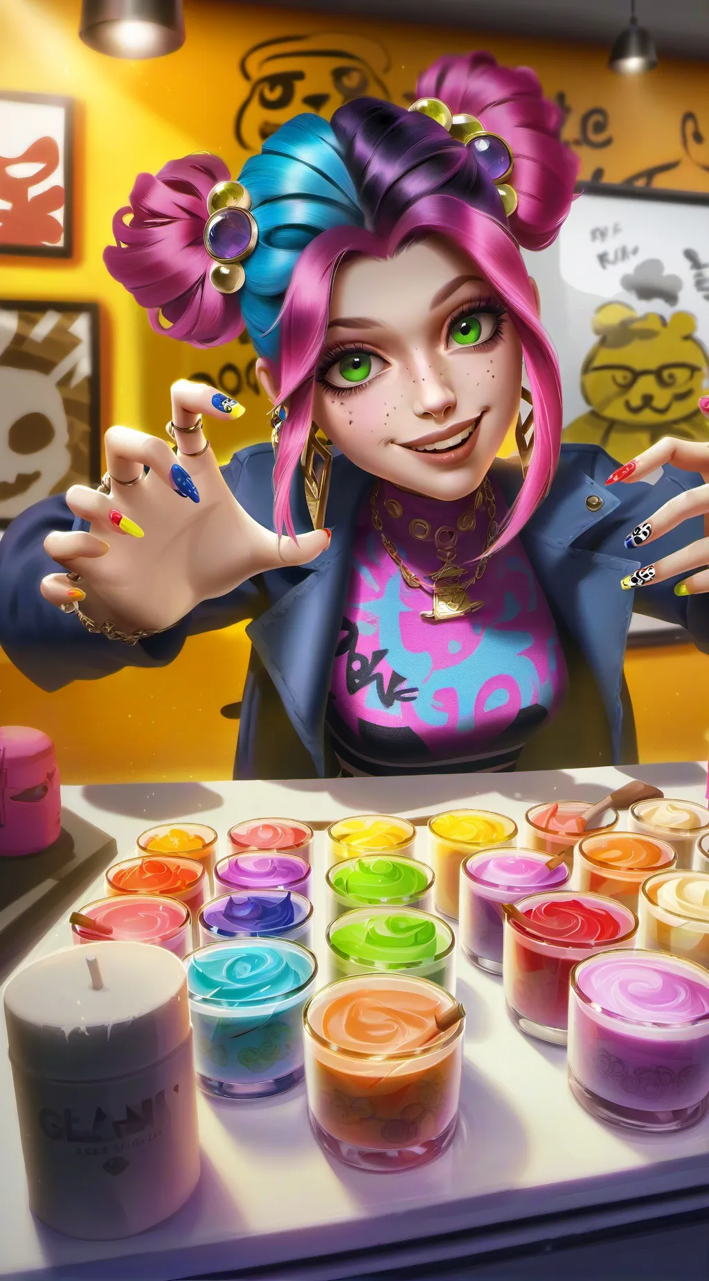 ai character: Nails background
