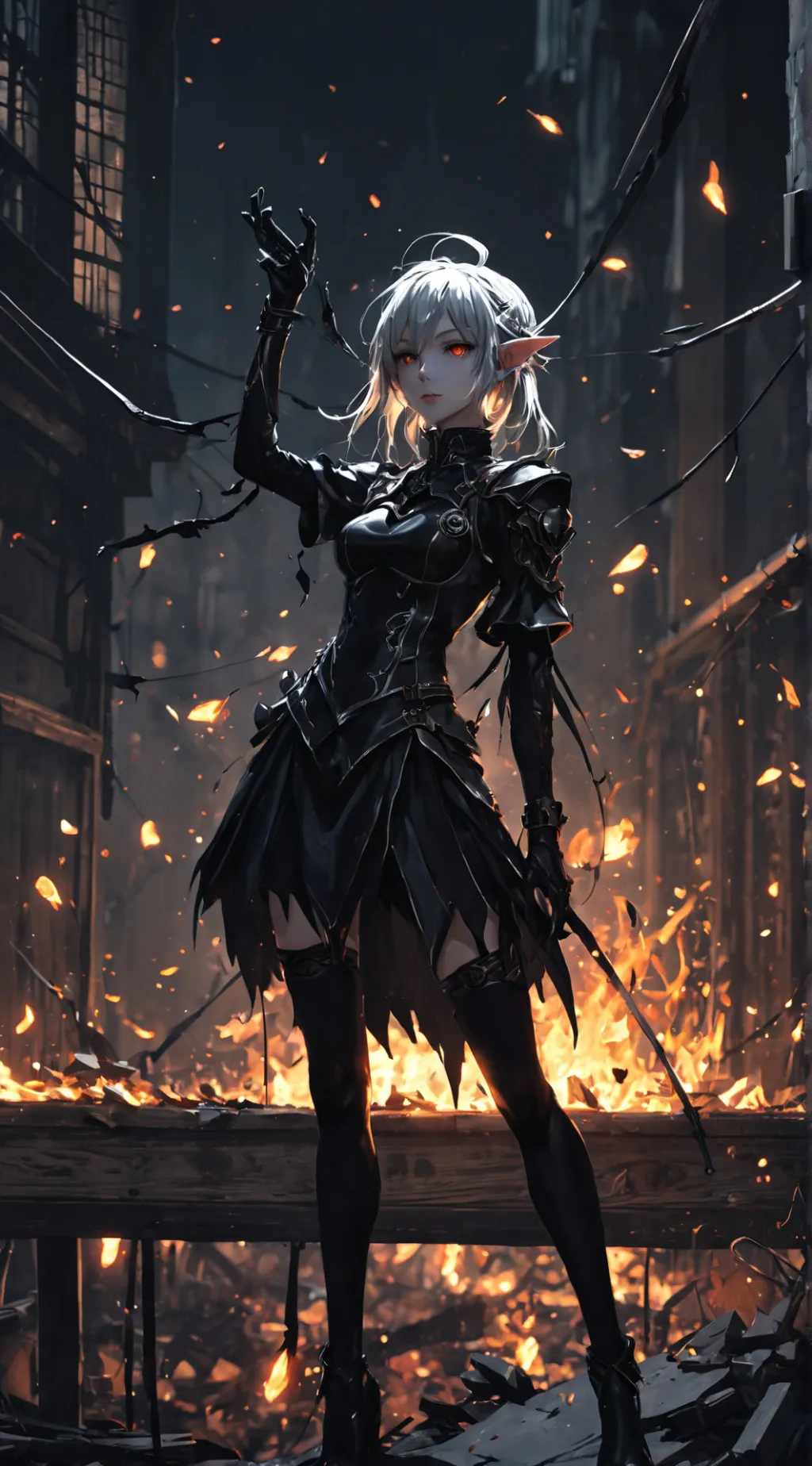 ai character: Nyxara Umbralis background