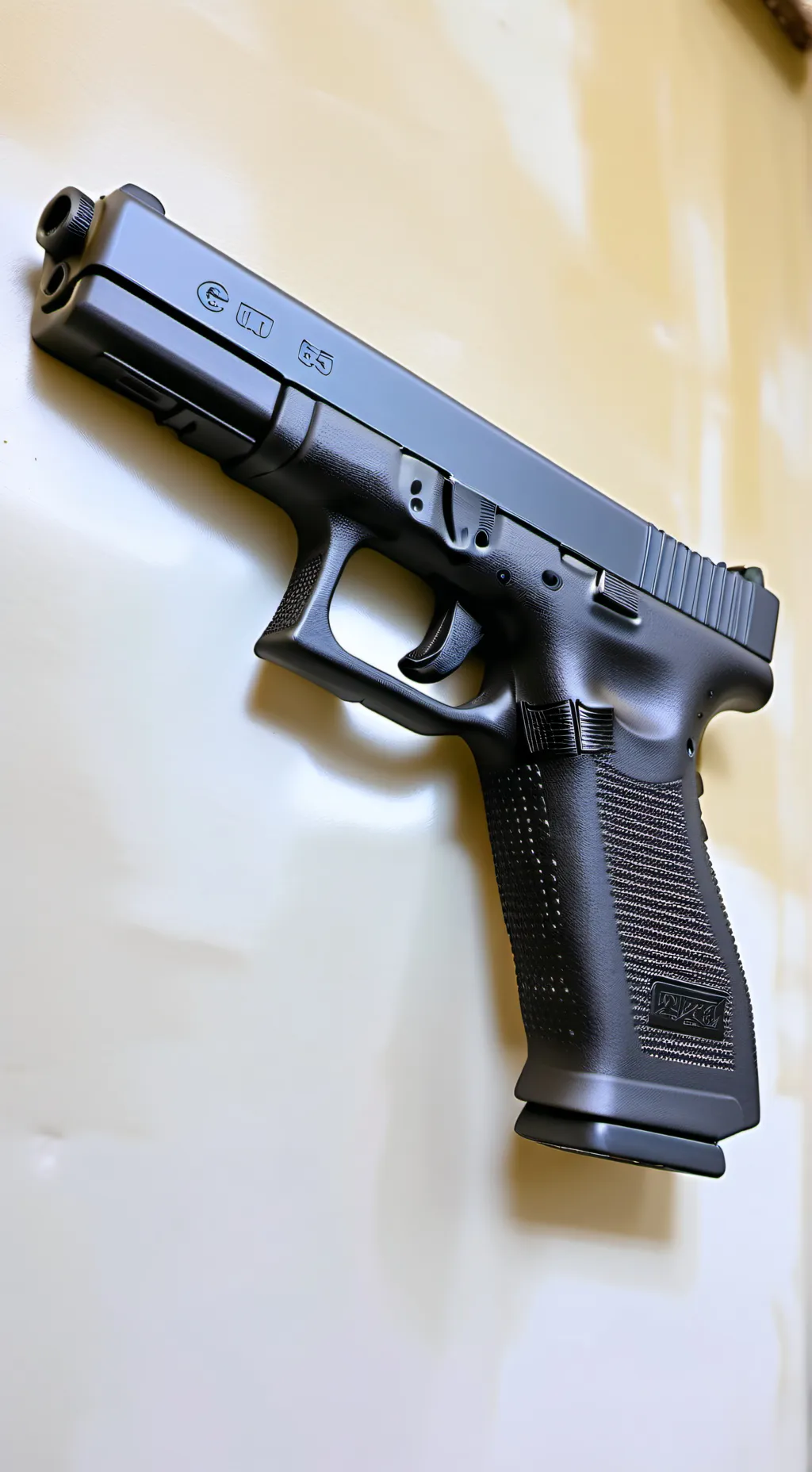 ai character: hands pistol background