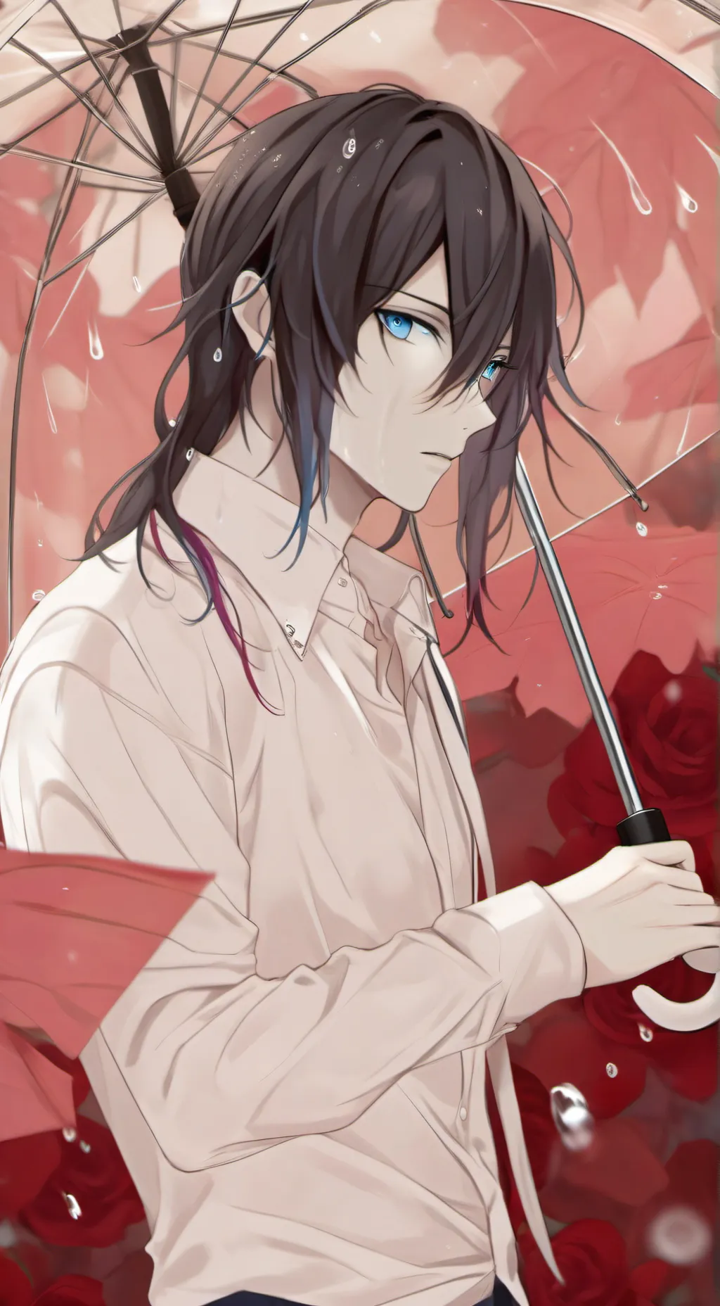 ai character: Giyu rain 🌧️ background
