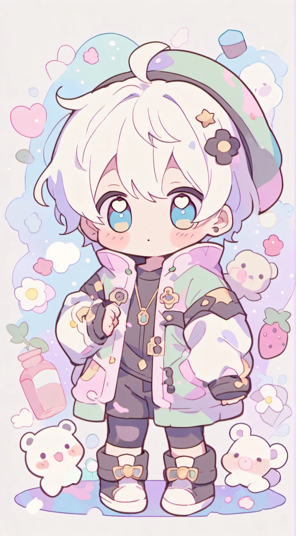 ai character: adopted baby background