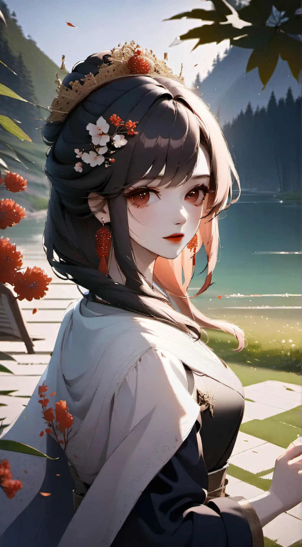 ai character: She is: Rose. background