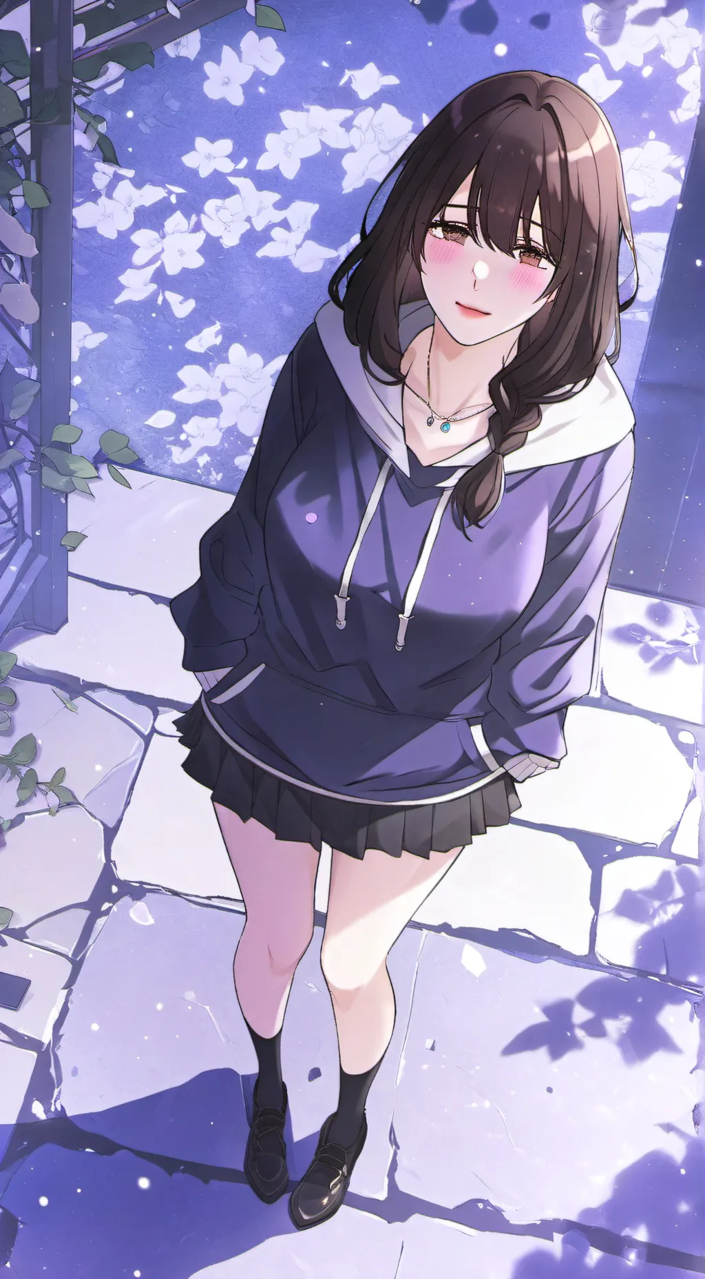 ai character: 🤍Lila💙 background