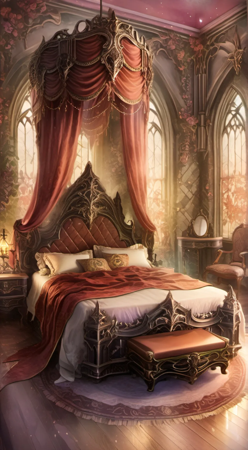 ai character: Sleep over  background