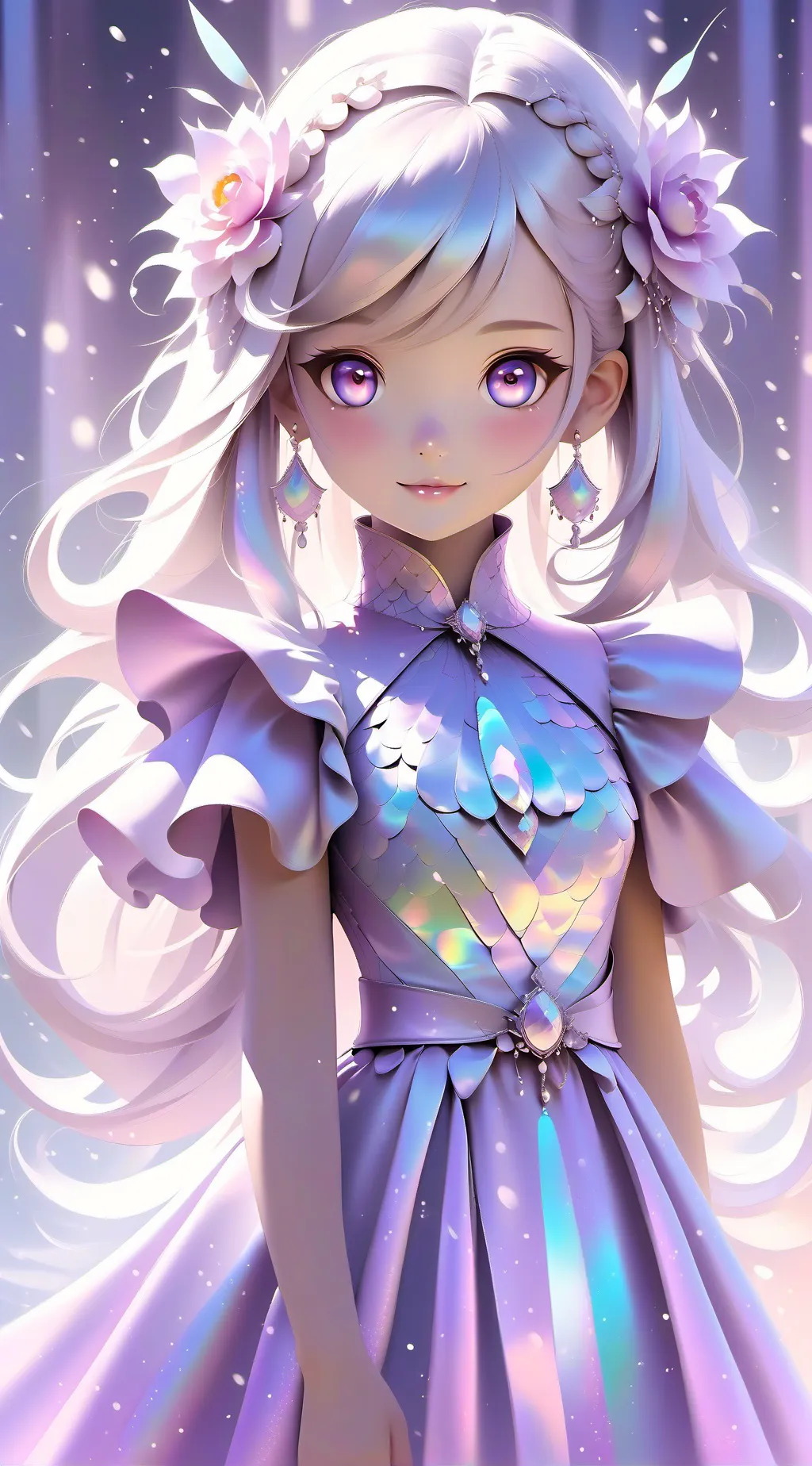 ai character: Talking flowers background