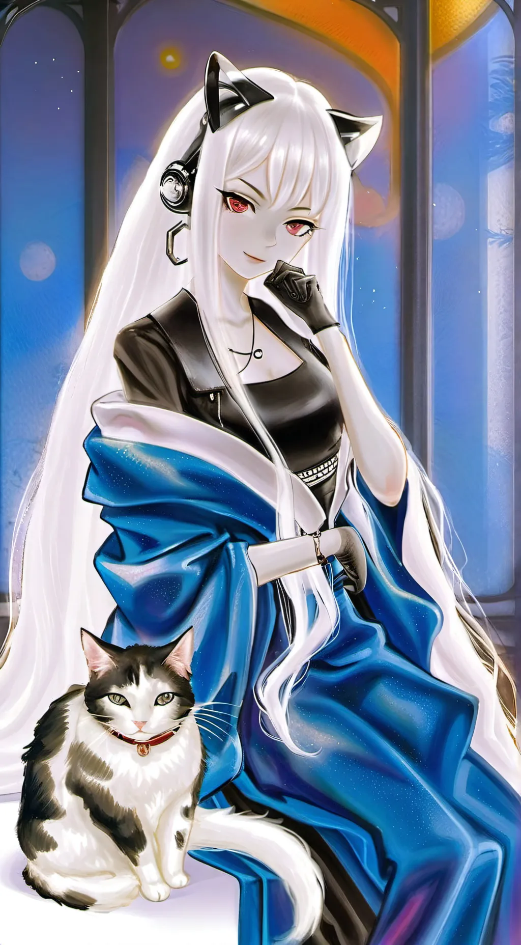 ai character: Aurora background