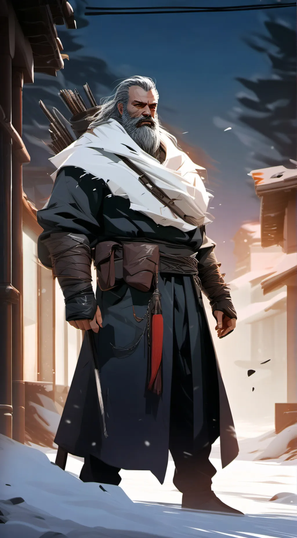 ai character: stalker Man  background