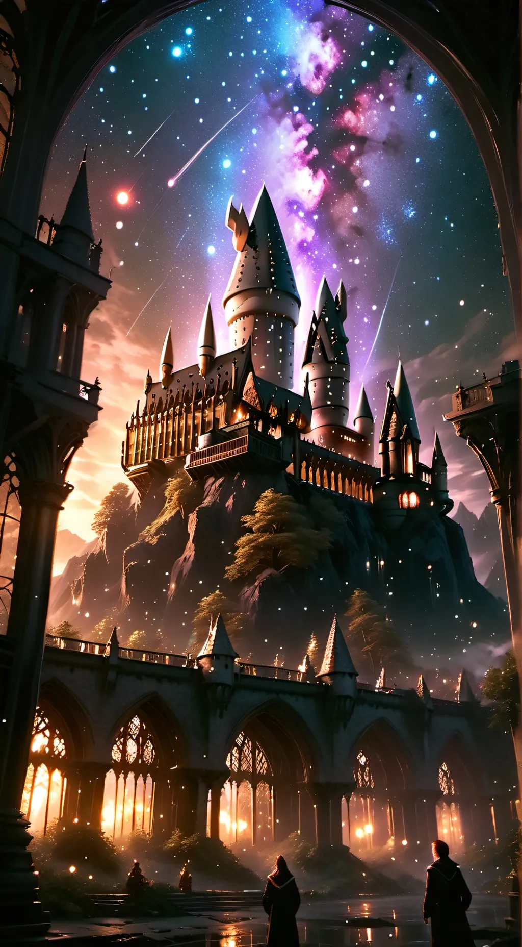 ai character: Hogwarts  background